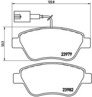 Гальмівні колодки дискові BREMBO P 23 140