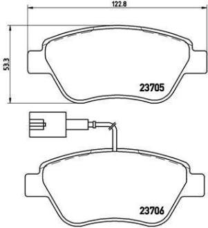 Гальмівні колодки дискові BREMBO P 23 141