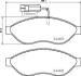 Колодки тормозные PSA/FIAT JUMPER/BOXER/DUCATO 06- перед. BREMBO P 23 144 (фото 1)