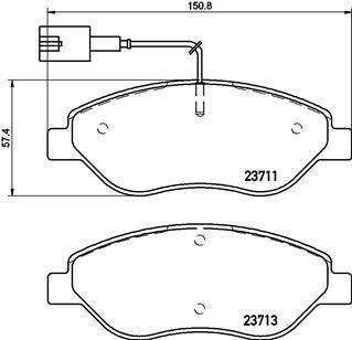 Гальмівні колодки дискові BREMBO P23145