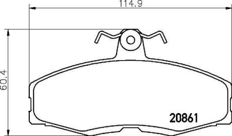 Гальмівні колодки, дискові BREMBO P 24 013