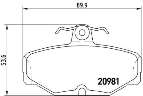 Гальмівні колодки, дискові BREMBO P 24 018