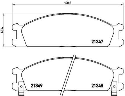 Гальмівні колодки дискові BREMBO P 24 026