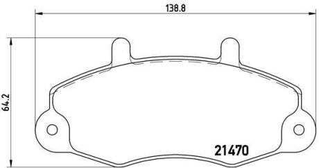 Гальмівні колодки, дискові BREMBO P 24 032