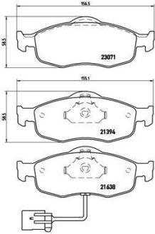 Гальмівні колодки, дискові BREMBO P 24 034