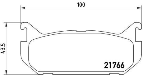 Гальмівні колодки дискові BREMBO P 24 036