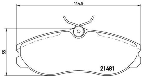 Комплект тормозных колодок, дисковый тормоз BREMBO P 24 039