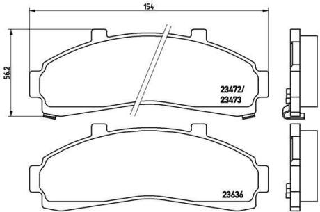 Гальмівні колодки дискові BREMBO P 24 041