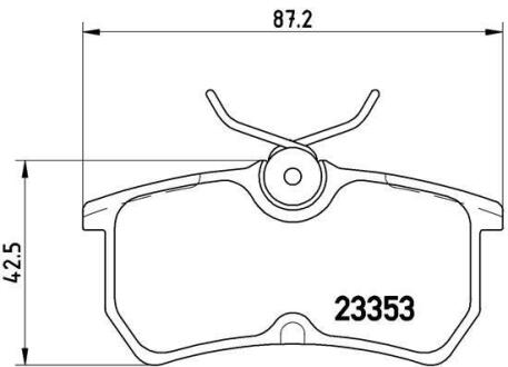 Гальмівні колодки дискові BREMBO P 24 047