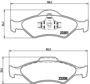 Гальмівні колодки, дискові BREMBO P 24 054