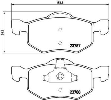 Гальмівні колодки дискові BREMBO P 24 056
