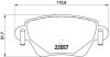 Колодки тормозные FORD MONDEO 3 00-07 1.8-2.5/2.0 DIESEL задн. BREMBO P 24 059 (фото 1)