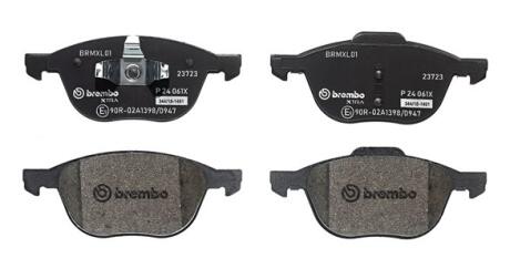 Комплект гальмівних колодок з 4 шт. дисків BREMBO P 24 061X