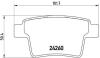 Колодки тормозные FORD MONDEO 3 00-07 1.8-3.0/2.0-2.2 DIESEL задн. BREMBO P 24 063 (фото 1)
