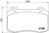 Комплект тормозных колодок, дисковый тормоз BREMBO P 24 073 (фото 1)