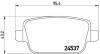 Колодки тормозные FORD/LR MONDEO 4/EVOQUE 07- задн. Xtra BREMBO P 24 075X (фото 2)