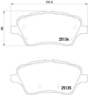 Гальмівні колодки дискові BREMBO P 24 151