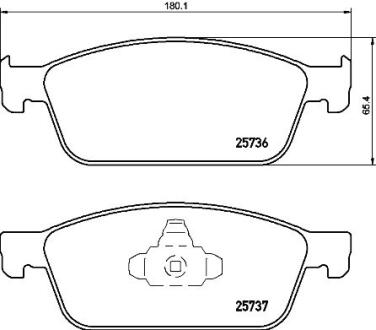 Комплект гальмівних колодок BREMBO P 24 157
