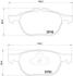 Колодки тормозные FORD KUGA/TRANSIT CONNECT 12- задн. BREMBO P 24 158 (фото 1)