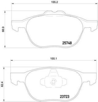 Гальмівні колодки дискові BREMBO P 24 158