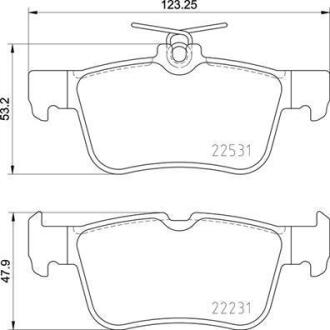 Комплект гальмівних колодок з 4 шт. дисків BREMBO P 24 175