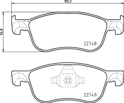 Гальмівні колодки дискові BREMBO P 24 210