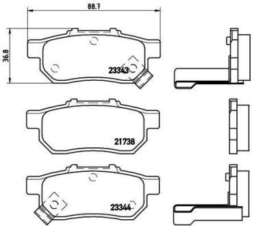 Гальмівні колодки дискові BREMBO P 28 025