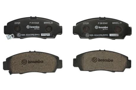 Гальмівні колодки дискові BREMBO P 28 034X