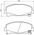 Комплект гальмівних колодок з 4 шт. дисків BREMBO P 28 043X (фото 2)
