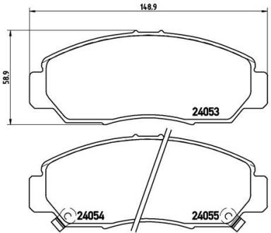 Гальмівні колодки дискові BREMBO P 28 047