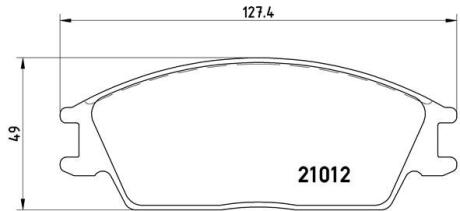 Комплект гальмівних колодок з 4 шт. дисків BREMBO P 30 001