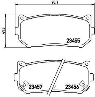 Колодки гальмівні дискові, комплект BREMBO P 30 008