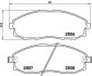 Комплект гальмівних колодок з 4 шт. дисків BREMBO P 30 010 (фото 1)
