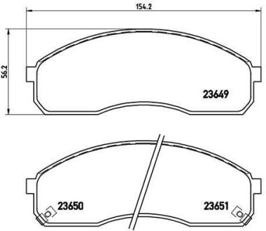 Гальмівні колодки дискові BREMBO P 30 012