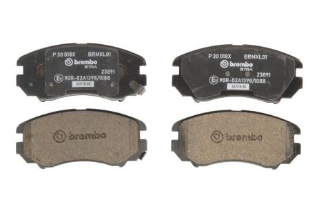 Гальмівні колодки дискові BREMBO P 30 018X