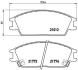 Комплект гальмівних колодок з 4 шт. дисків BREMBO P 30 024 (фото 1)