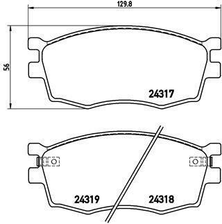 Гальмівні колодки дискові BREMBO P 30 026