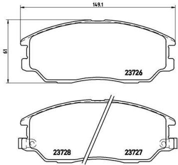 Гальмівні колодки дискові BREMBO P 30 028