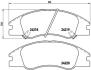 Колодки тормозные KIA CERATO 04- 1.6-2.0/1.5-2.0 DIESEL перед. BREMBO P 30 042 (фото 1)