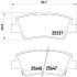 Колодки тормозные HYUNDAI/KIA GRANDEUR/OPTIMA 10- 1.7-3.0 задн. BREMBO P30054 (фото 1)