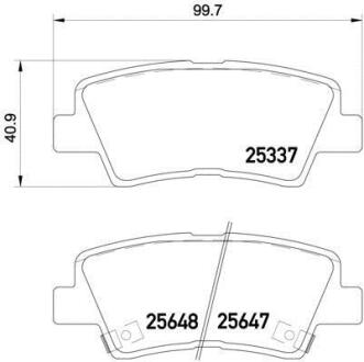 Гальмівні колодки дискові BREMBO P30054