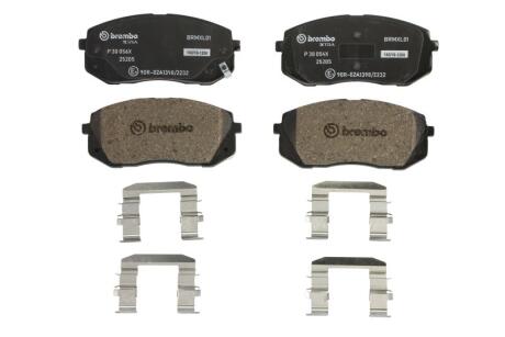 Комплект гальмівних колодок з 4 шт. дисків BREMBO P 30 056X