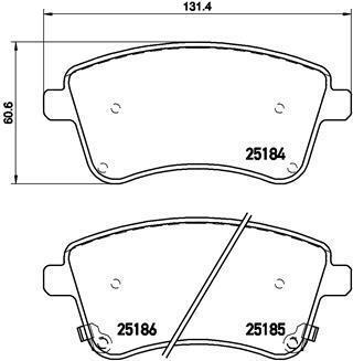 Гальмівні колодки дискові BREMBO P 30 064