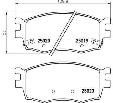 Гальмівні колодки дискові BREMBO P30069