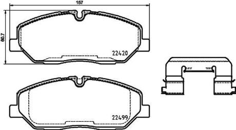 Гальмівні колодки дискові BREMBO P 30 084