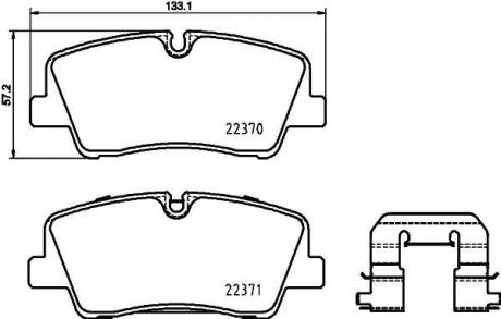 Гальмівні колодки дискові BREMBO P 30 085