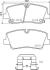 Комплект тормозных колодок, дисковый тормоз BREMBO P 30 089 (фото 1)