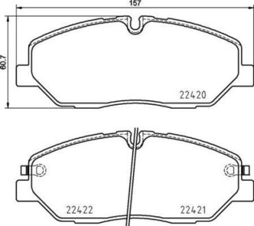Гальмівні колодки дискові BREMBO P 30 090