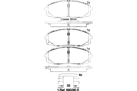 Гальмівні колодки дискові BREMBO P 30 095