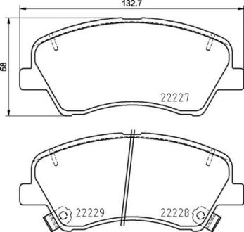 Гальмівні колодки дискові BREMBO P 30 098